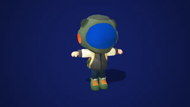 未来探险家：蓝色面罩与科技感太空服的宇航员