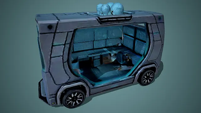 汽车未来的驾驶室 3D模型