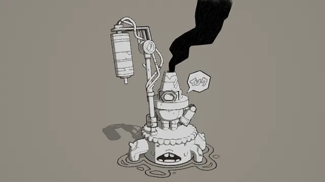 3D卡通风格机械装置模型，创意设计（3D机械、卡通风格、奇幻风，物品设计主题）