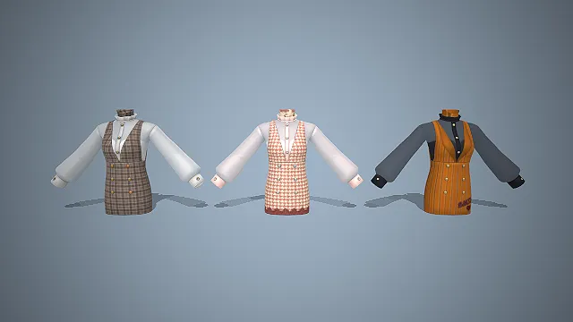 复古学院装  千鸟格  校园风  背带裙