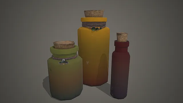 手作展示区类装饰器物型模型