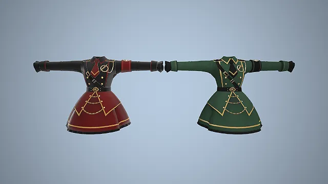 军装洛丽塔  肩章装饰  高腰蓬裙  学院风制服