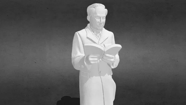 读书全身像小摆件001stl.stl