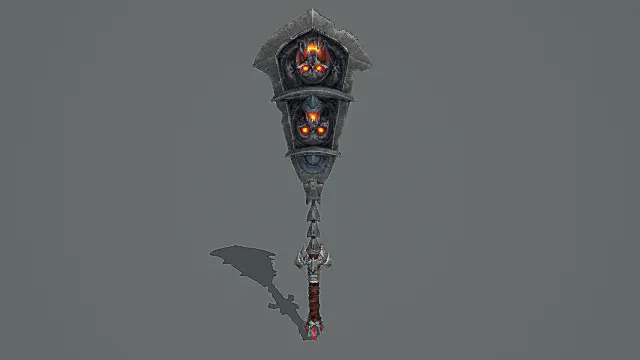 暗黑深渊武器：双脸邪眼战锤