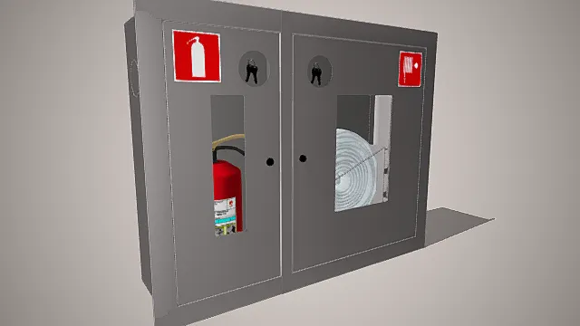 消防箱   消防设备    3D模型