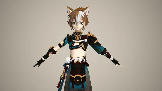 五郎_原神角色模型 3D卡通二次元游戏素材