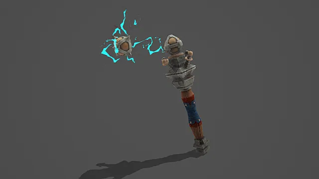 奇幻雷霆风能量战锤3D模型