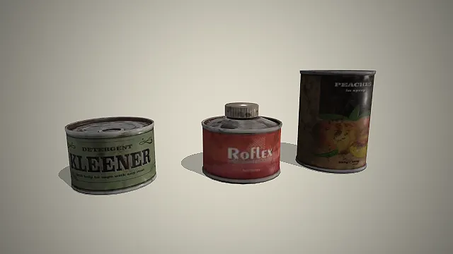 复古破旧  罐装食品  末日风  锈蚀道具