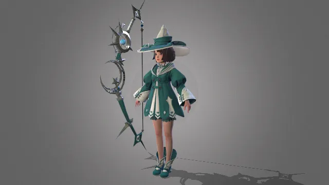 游戏模型 人物模型 女巫 游戏皮肤