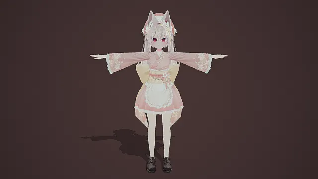 卡通可爱美少女  甜妹 角色人物3D模型