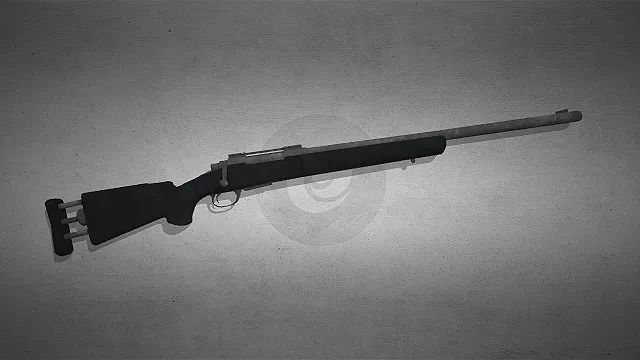 M24狙击枪  做旧金属枪管  远程精准武器  游戏主武器