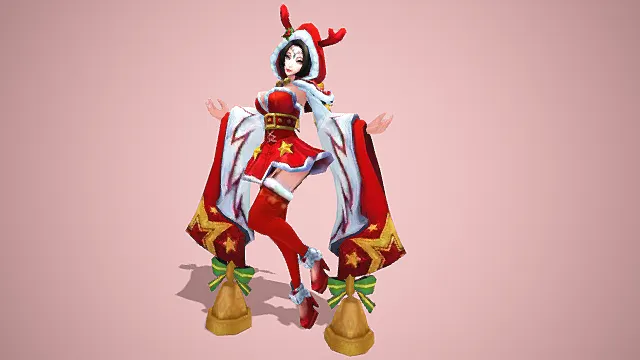 貂蝉游戏人物角色3D模型带动画