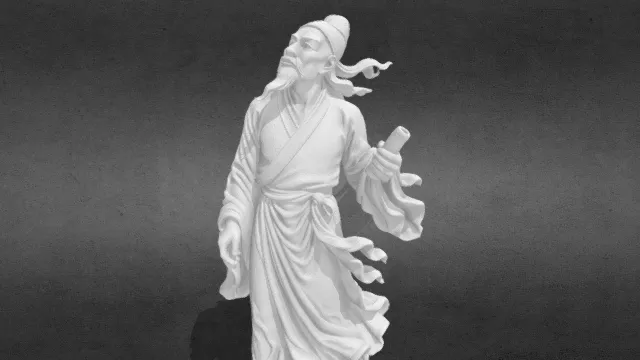 诗仙李白雕像_obj.obj