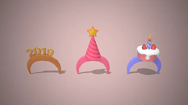 卡通发箍  生日主题  派对装饰  皇冠款  造型可爱