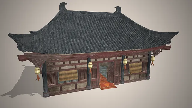 古风民居  传统木结构  斗拱飞檐  传统民居