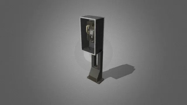 写实 公共设施 电话亭 公用电话 