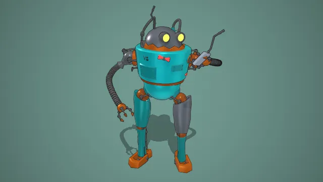 工具形智能机器人未来科技产物