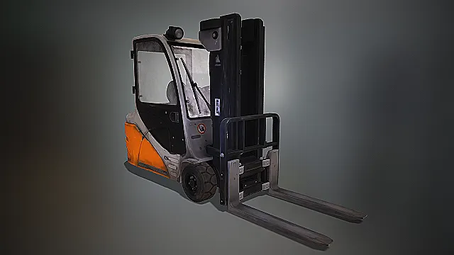 写实叉车  运输转移车辆  