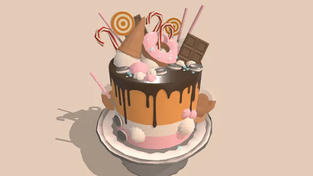 放在托盘上的糖果覆盖蛋糕甜点食物