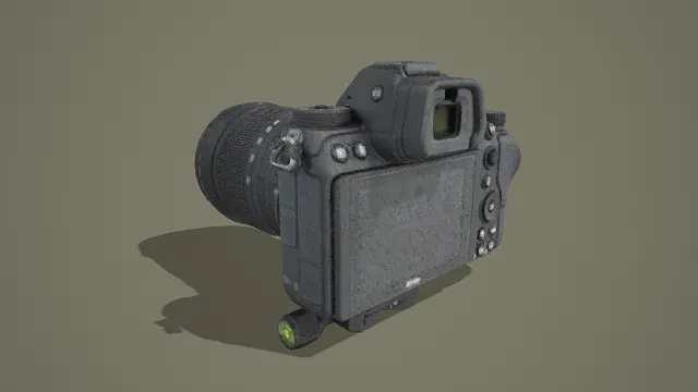 3D卡通风格复古相机模型，创意设计（3D相机、卡通风格、复古科技风，物品设计主题）
