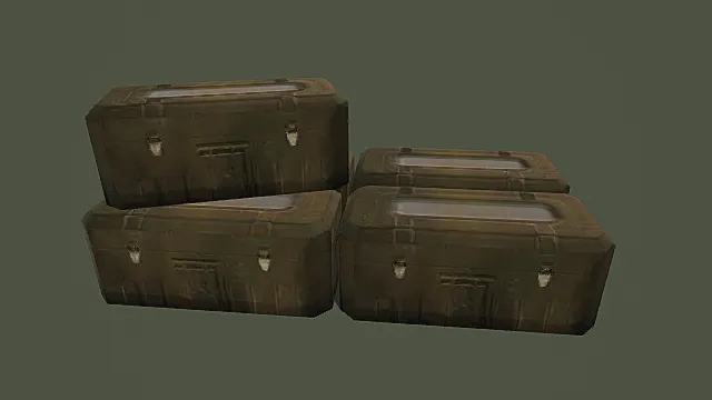 复古做旧金属储物箱（多只组合）