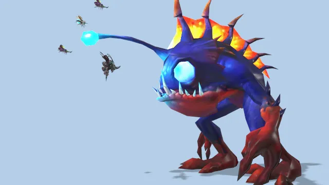 头顶长灯的怪物捕食动画角色