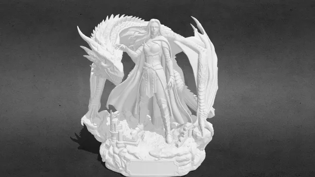 《玻璃王座》中的玛侬·黑喙stl.stl