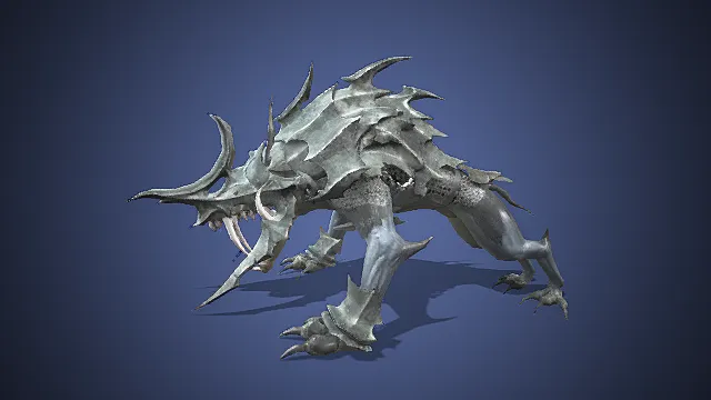 玄甲尖脊凶兽  怪物  怪物模型  怪兽建模  怪兽模型