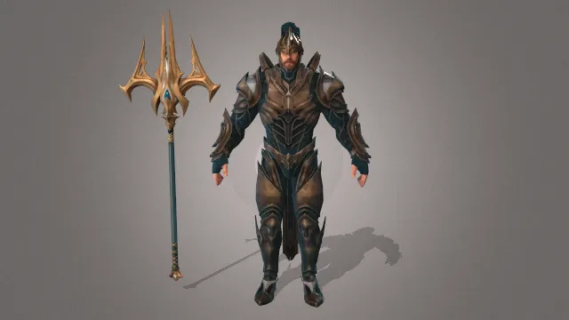 游戏模型 人物模型 神圣战士 游戏皮肤