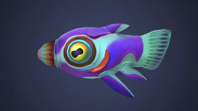 变异怪鱼海洋生物游戏模型