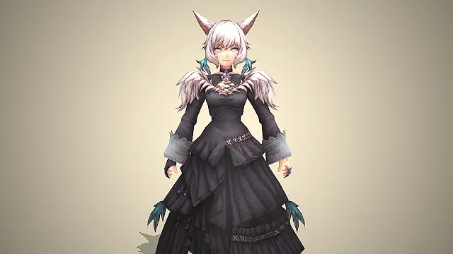 狐妖少女  兽耳猫灵  多层长裙  毛绒肩甲