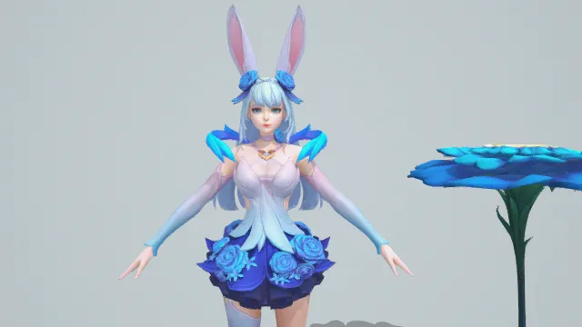 幽蓝兔姬：幻梦蓝玫辅法套装