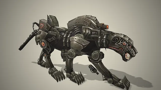 机械战豹  军用机甲  机械猛兽  仿生机甲