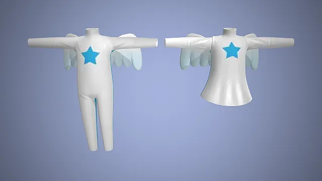 角色服饰  连体紧身衣  虚拟穿搭  萌系风