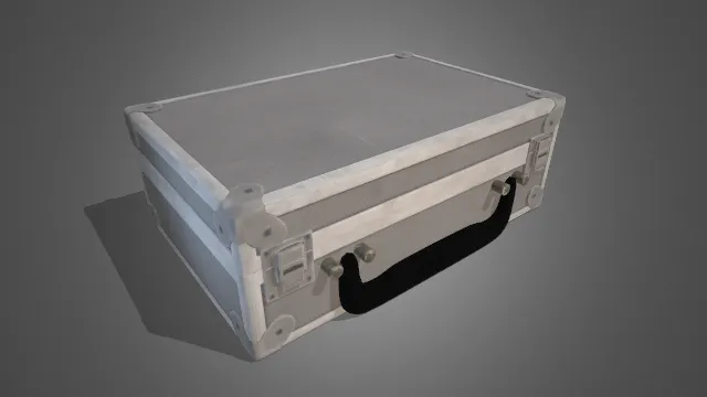 早期2000年代化妆品盒银色箱子