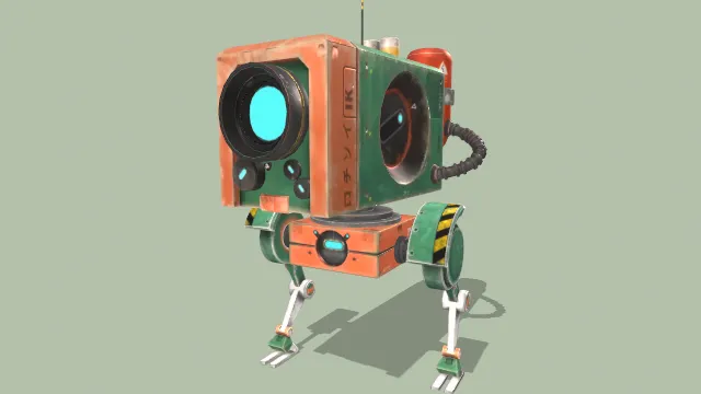 机器人摄像头运动空闲动画科技机械