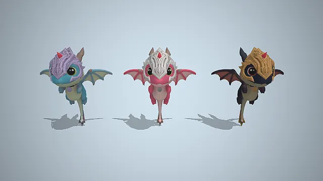 装甲幼龙  宠物坐骑  萌系  幻想生物