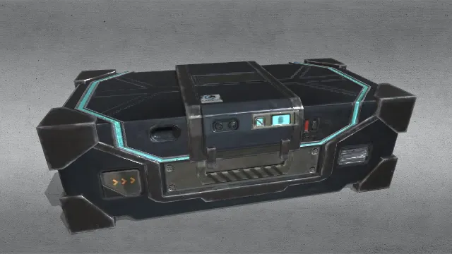 具有未来科技感的3D模型道具箱