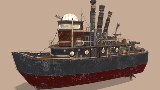 海洋运输工具轮船战舰