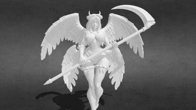 魅魔死亡天使 黑暗奇幻战士stl_L.stl