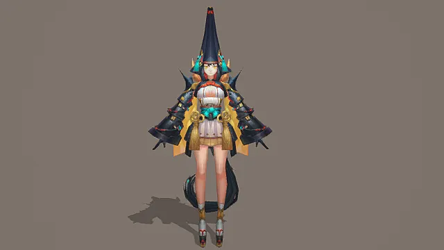 《阴阳师》一反木绵-棘之冕 角色模型