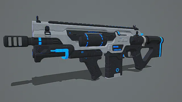 科幻风格未来步枪3D模型