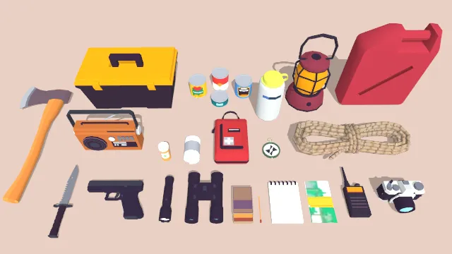 生存游戏道具包装备