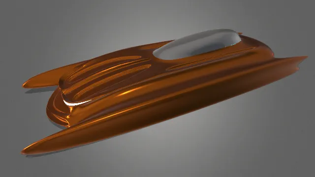 未来科幻汽车特殊形状模型