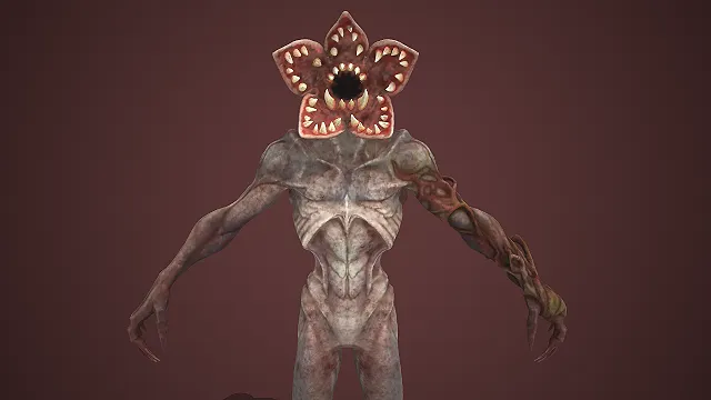 花状头部  肌肉躯干  恐怖怪物  克苏鲁风格