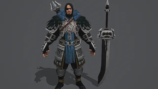 玄冰悍将·冷峻型古风北境先锋套装