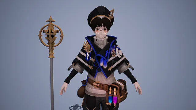 卡通可爱魔法小男孩     人物角色
