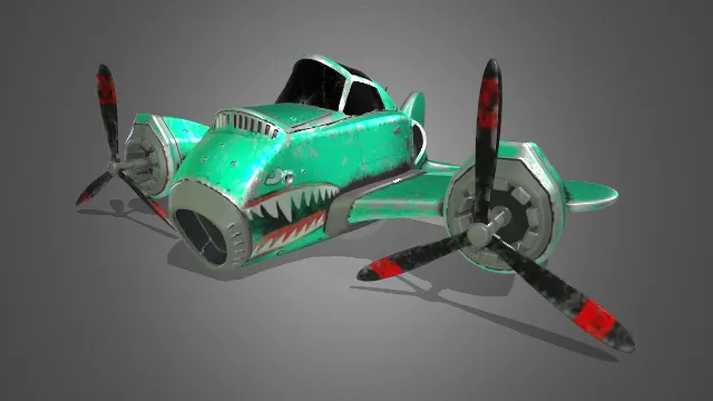 旧飞机工作模型天空运输工具