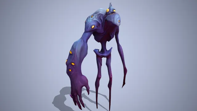 外星人  模型  蓝色  建模  怪物