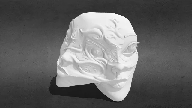 伊藤润二 富江面具 stl.stl